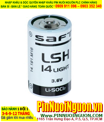 Saft LSH14 Light, Pin nuôi nguồn PLC Saft LSH14 Light Lithium 3.6v C 3600mAh (Xuất xứ Pháp)