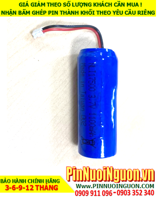 Pin Lithium NLI17500-1100mAh, Pin sạc NLI17500-1100mAh (Loại có ZẮC cắm)