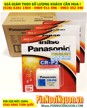 COMBO 01Hộp=10vỉ Pin 6v Lithium Panasonic CR-P2, CR-P2CH/1B _Giá chỉ 1.790.000/Hộp