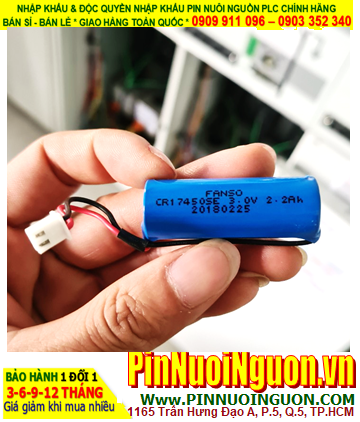 Pin CR17450E _Pin CR17450SE; Pin nuôi nguồn FANSO CR17450E lithium 3.0v 2200mAh chính hãng