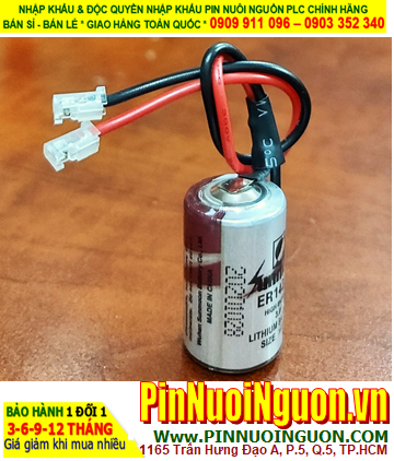 Sunmoon ER14250; Pin nuôi nguồn Sunmoon ER14250 lithium 3.6v 1/2AA 1200mAh (Loại có zắc CẮM)