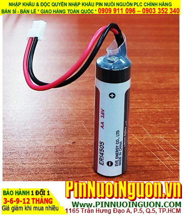 Pin ER14505 _Pin EVE ER14505; Pin nuôi nguồn EVE ER14505 lithium 3.6v AA 2600mAh (zắc cắm trắng)