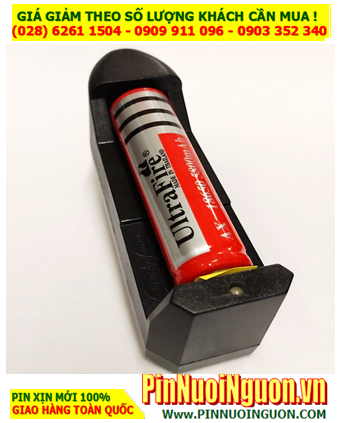 Bộ sạc pin 18650 HB-001-(1PIN18650) kèm sẳn 1 pin sạc Ultrafire AX18650 -5800mAh -3.7v (Pin xuất xứ Thái Lan)