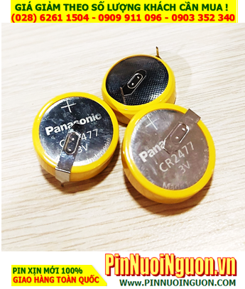 Pin máy quẹt thẻ, Pin máy cà thẻ Panasonic CR2477 lithium 3v (CHÂN THÉP) _Made in Indonesia
