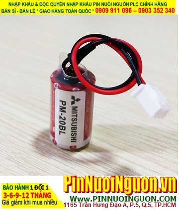 MItsubishi PM-20BL; Pin nuôi nguồn PLC MItsubishi PM-20BL lithium 3.6v 1/2AA 1100mAh _Xuất xứ Nhật