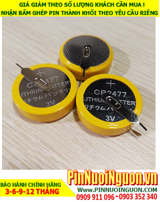 Pin nồi cơm điện Pin CMOS CR2477 lithium 3v (2 CHÂN THÉP) chính hãng _Xuất xứ Liên doanh