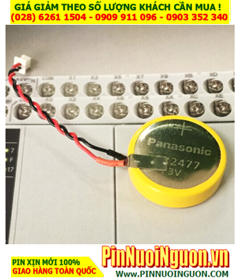 Pin CMOS CR2477, Pin nuôi nguồn CMOS lithium 3v Panasonic CR2477 (Dây Zắc cắm) /X.xứ Indonesia