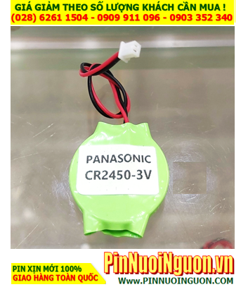 Pin CMOS CR2450 (Dây zắc cắm) _Pin nuôi nguồn CMOS lithium 3v Panasonic CR2450 /Xuất xứ Indonesia
