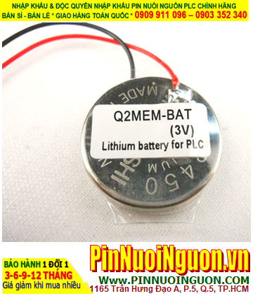 Pin Q2MEM-BAT; Mitsubishi Q2MEM-BAT; Pin nuôi nguồn Mitsubishi Q2MEM-BAT lithium 3v _Made in Indonesia