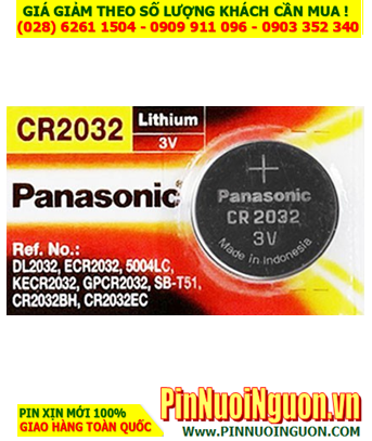 Panasonic CR2032; Pin 3v lithium Panasonic CR2032 chính hãng _Xuất xứ Indonesia