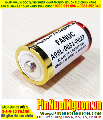 Fanuc A98L-0031-0027; Pin nuôi nguồn FANUC A98L-0031-0027 Alkaline 1.5v _Made in Belgium