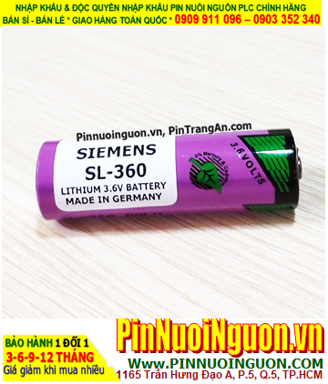 Siemens SL-360; Pin nuôi nguồn Siemens SL-360 lithium 3.6v AA 2400mAh chính hãng _Xuất xứ Đức