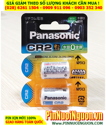 Panasonic CR-2W/2P; Pin 3v Lithium Panasonic CR-2W/2P Nội địa Nhật Chữ Nhật _ (Loại Vỉ 2viên)