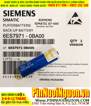 Pin S7-400; Pin Siemens S7-400; Pin nuôi nguồn Siemens S7-400 lithium 3.6v AA 2300mAh _Xuất xứ Đức
