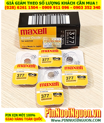 Maxell SR626SW _Pin 377; Pin đồng hồ 1.55v Silver Oxide Maxell SR626SW _Pin 377 (Vỉ 1viên)