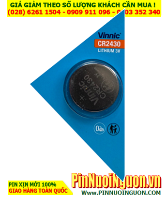 Vinnic CR2430, Pin 3V lithium Vinnic CR2430 (290mAh) chính hãng