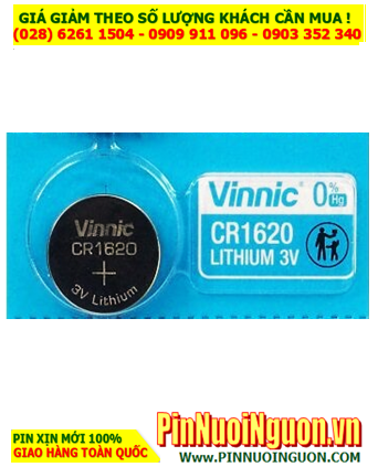 Vinnic CR1620, Pin 3V Lithium Vinnic CR1620 (16mmx2.0mm) chính hãng