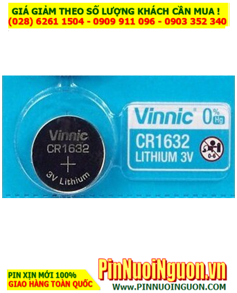 VINNIC CR1632, Pin 3V Lithium VINNIC CR1632 (130mAh) chính hãng