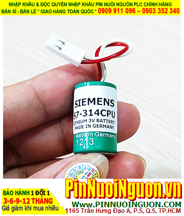 Siemens S7-314CPU; Pin nuôi nguồn Siemens S7-314CPU 1/2AA 850mAh chính hãng _Xuất xứ ĐỨC