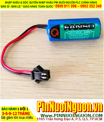 FANSO CR17450E; Pin nuôi nguồn FANSO CR17450E lithium 3.0v 2200mAh (ZẮC ĐEN) chính hãng