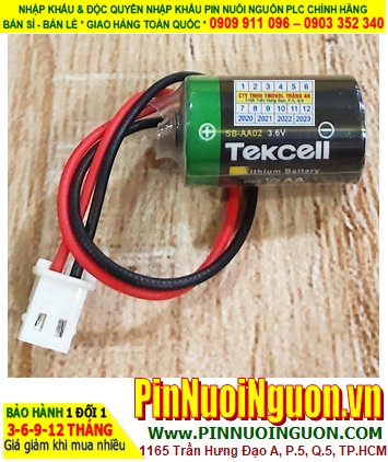 Tekcell SB-AA02 (ZẮC CẮM); Pin Lập trình KTS DELTA Tekcell SB-AA02 lithium 3.6v 1/2AA 1200mAh chính hãng