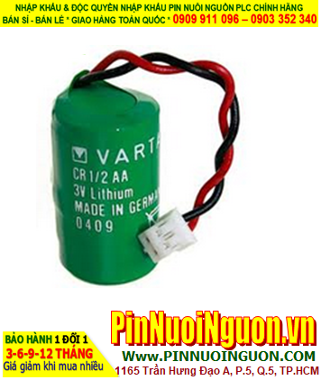 Varta CR1/2AA (zắc cắm); Pin nuôi nguồn PLC Varta CR1/2AA 950mAh lithium 3v (Xuất xứ ĐỨC)