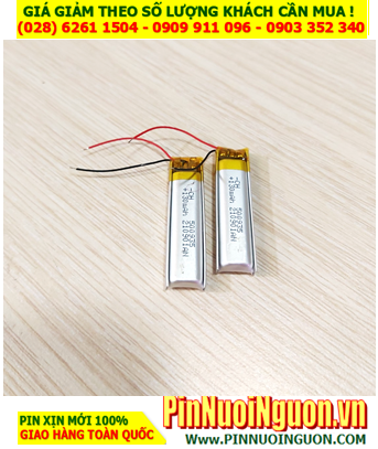 Pin tai nghe Bluetooth _Pin sạc Lithium Li-polymer 500935 với 130mAh (0.9mmx5mmx35mm) , Đã gắn sẳn mạch sạc