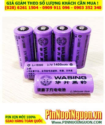 WASING Li-18500; Pin sạc 3.7v 18500 Wasing Li-18500 (1400mAh) (18mmx50mm) chính hãng