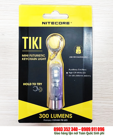 Nitecore TIKI _Đèn pin siêu sáng Nitecore TIKI 300Lumens (cổng sạc USB) Bảo hành 01 năm