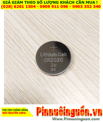 Pin CR2020, Pin 3v Lithium CR2020 (20mmx2.0mm) 115mAh chính hãng |CÒN HÀNG