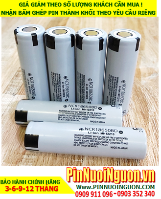 Pin đèn pin 18650 3.7v Panasonic NCR16850BD 3200mAh (18650 3200mAh 3.7v) chính hãng