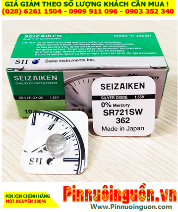 Seizaiken SR721SW, Pin đồng hồ 1.55v Seizaiken SR721SW Pin 362(Xuất xứ Nhật)