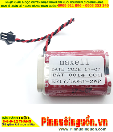 MAXELL ER17/50HT-2WP, Pin nuôi nguồn PLC  MAXELL ER17/50HT-2WP lithium 3.6v 5500mAh (X.xứ Nhật)