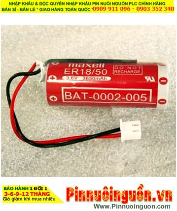 Pin BAT-0002-0005, Pin nuôi nguồn PLC BAT-0002-0005  lithium 3.6v 3650mAh _Xuất xứ NHẬT
