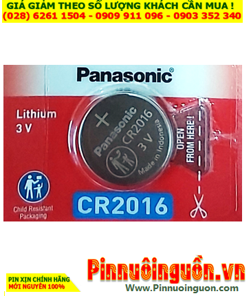 Panasonic CR2016; Pin 3v lithium Panasonic CR2016 chính hãng _Made in Indonesia