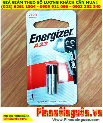 Pin 12v _Pin A23 _Pin Energizer A23; Pin 12v Alkaline Energizer A23 Pin Remote (Loại Vỉ 1viên)