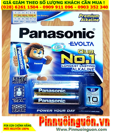 Panasonic LR6EG/2B; Pin AA 1.5v Panasonic Evolta LR6EG/2B  Made in ThaiLand |Vỉ 2viên
