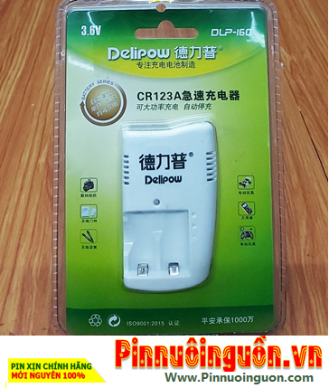 Delipow DLP-160; Máy sạc pin CR123A /16340 lithium Delipow DLP-160 (Sạc 1-2 pin, Tự ngắt) /Bảo hành 01năm