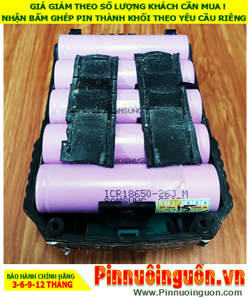 Pin sạc Lithium 18v-1.5AH (1500mAh), Pin sạc Lithium Li-ion 18v-1.5AH (1500mAh) /Nhận bấm ghép pin theo yêu cầu