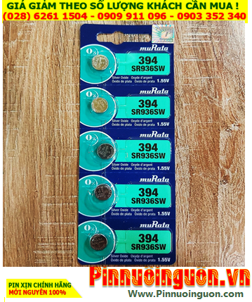 COMBO 01 vỉ 5viên Pin đồng hồ 1.55v Silver Oxide MuRata SR936SW (Pin 394) chính hãng _Giá 129.000/Vỉ