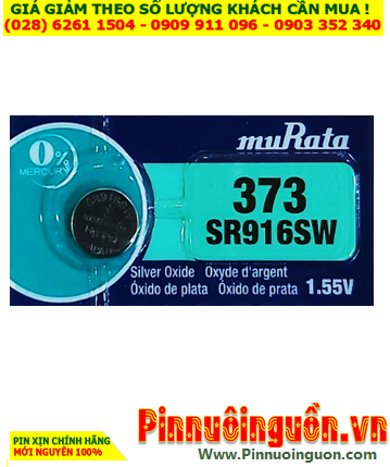 MuRata SR916SW _Pin 379; Pin đồng hồ 1.55v Silver Oxide MuRata SR916SW _Pin 373