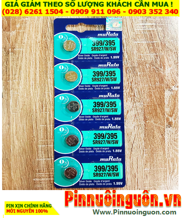 COMBO 01 vỉ 5viên Pin đồng hồ 1.55v Silver Oxide MuRata SR927SW (Pin 395) chính hãng _Giá 129.000/Vỉ