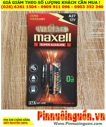 Maxell A27, Pin L828, Pin 12v; Pin Remote điều khiển Maxell 27A A27 27AE chính hãng /Vỉ 1viên