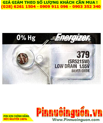 Energizer SR521SW/379; Pin 1.55v Silver Oxide Energizer SR521SW |HẾT HÀNG
