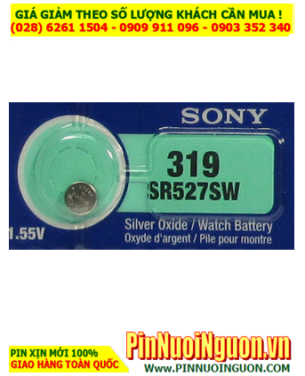 Sony SR527SW _Pin 319 ; Pin đồng hồ Silver Oxide 1.55v Sony SR527SW _Pin 319