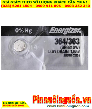 Pin SR621SW _Pin 364; Pin đồng hồ Energizer SR621SW 364 Silver Oxide 1.55v /Xuất xứ USA