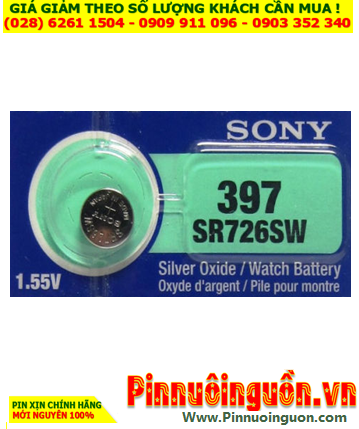 Sony SR726SW _Pin 397; Pin đồng hồ 1.55v Silver Oxide Sony SR726SW _Pin 397