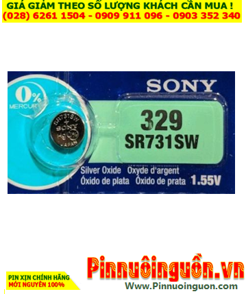 Sony SR731SW _Pin 329; Pin đồng hồ 1.55v Silver Oxide Sony SR731SW _Pin 329
