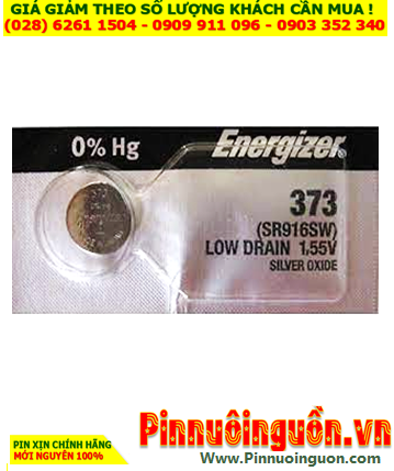 Energizer SR916SW _Pin 373; Pin đồng hồ 1.55v Silver Oxide Energizer SR916SW