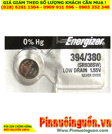 Energizer SR936 _Pin 394; Pin đồng hồ 1.55v Silver Oxide Energizer SR936SW